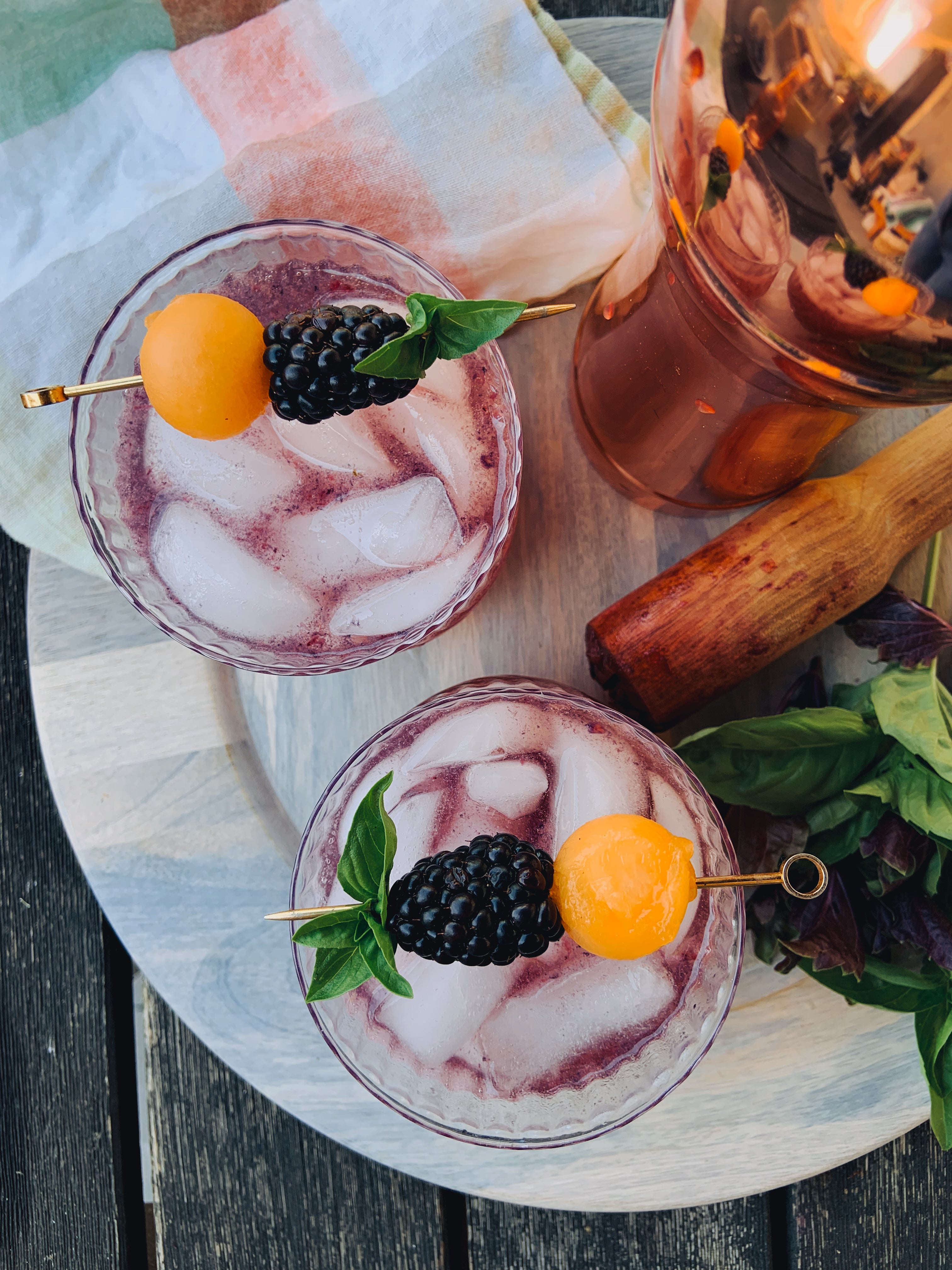 Melon, Blackberry & Basil Smash